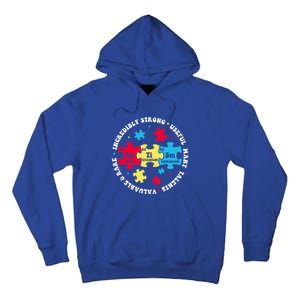 Autism Elets Periodic Table Awareness Asd Great Gift Tall Hoodie