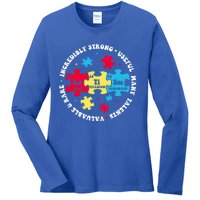 Autism Elets Periodic Table Awareness Asd Great Gift Ladies Long Sleeve Shirt