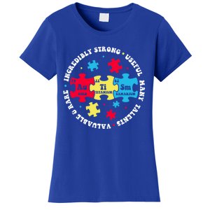 Autism Elets Periodic Table Awareness Asd Great Gift Women's T-Shirt