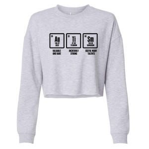 Autism Elets Periodic Table For Chemistry Teacher Cool Gift Cropped Pullover Crew