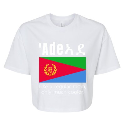 American Eritrean Patriot Flag Mothers Day Eritrea Mom Cute Gift Bella+Canvas Jersey Crop Tee