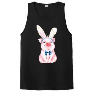 Adorable Easter Pig With Easter Bunny Ears Easter Pig PosiCharge Competitor Tank