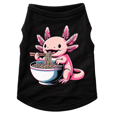 Axolotl Eating Ramen Lover Kawaii Axolotl Doggie Tank