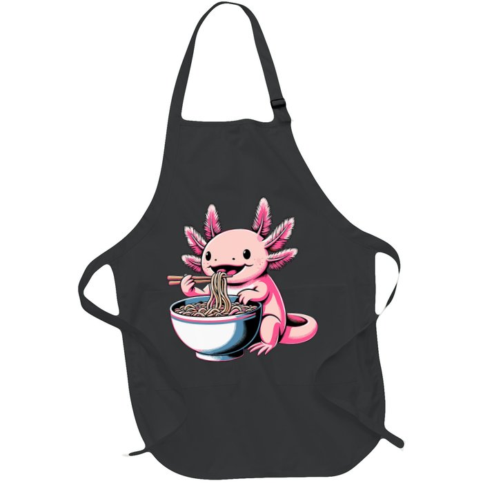 Axolotl Eating Ramen Lover Kawaii Axolotl Apron
