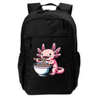 Axolotl Eating Ramen Lover Kawaii Axolotl Backpack
