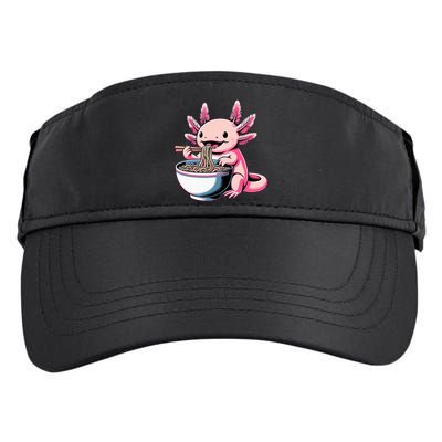 Axolotl Eating Ramen Lover Kawaii Axolotl Adult Drive Performance Visor