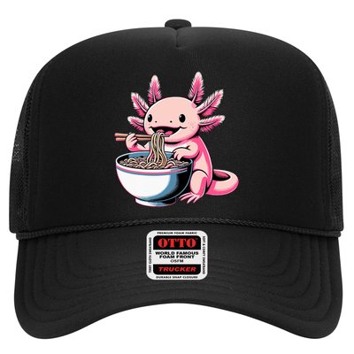 Axolotl Eating Ramen Lover Kawaii Axolotl Hat