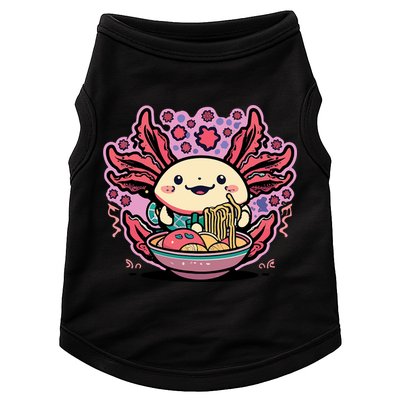 Axolotl Eating Ramen Noodles Cup Pi.nk Kawaii Anime Axolotls Doggie Tank