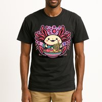 Axolotl Eating Ramen Noodles Cup Pi.nk Kawaii Anime Axolotls Tall T-Shirt