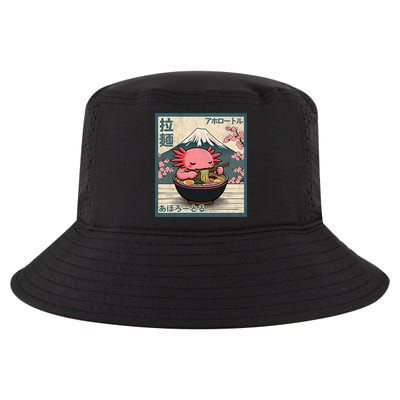 Axolotl Eating Ramen Retro Japanese Kawaii Anime Cool Comfort Performance Bucket Hat