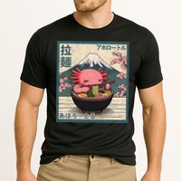 Axolotl Eating Ramen Retro Japanese Kawaii Anime Cooling Performance Crew T-Shirt
