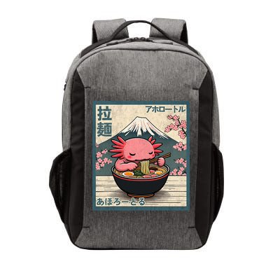 Axolotl Eating Ramen Retro Japanese Kawaii Anime Vector Backpack