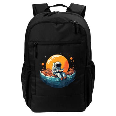 Astronaut Eats Ramen Anime Space Gifts Funny Space Ramen Daily Commute Backpack