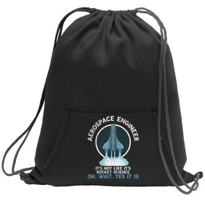 Aerospace Engineer Rocket Science Scientist Engineering Sweatshirt Cinch Pack Bag