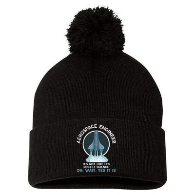 Aerospace Engineer Rocket Science Scientist Engineering Pom Pom 12in Knit Beanie