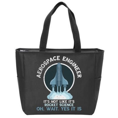 Aerospace Engineer Rocket Science Scientist Engineering Zip Tote Bag