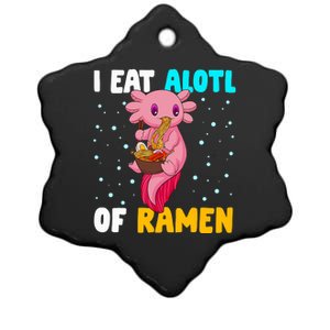 Axolotl Eating Ra Axolotl Pet Lover Ceramic Star Ornament