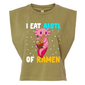 Axolotl Eating Ra Axolotl Pet Lover Garment-Dyed Women's Muscle Tee