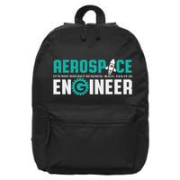 Aerospace Engineer Rocket Science Engineering 16 in Basic Backpack