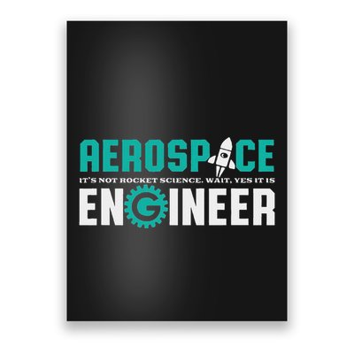 Aerospace Engineer Rocket Science Engineering Poster