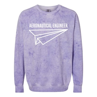 Aeronautical Engineer Colorblast Crewneck Sweatshirt