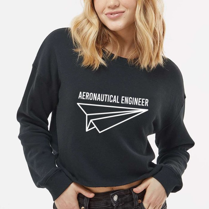 Aeronautical Engineer Cropped Pullover Crew