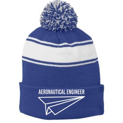 Aeronautical Engineer Stripe Pom Pom Beanie