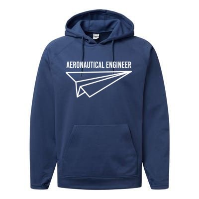 Aeronautical Engineer Performance Fleece Hoodie