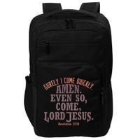 A Even So Come LORD Jesus Revelation Second Coming KJV Impact Tech Backpack