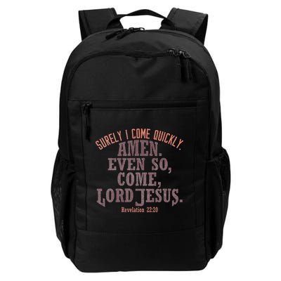 A Even So Come LORD Jesus Revelation Second Coming KJV Backpack