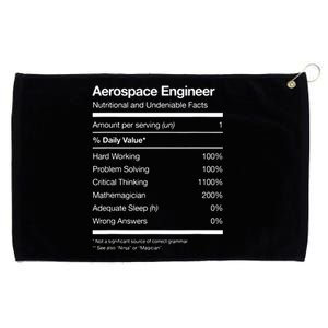 Aerospace Engineer Shirts Nutritional Facts Engineering Grommeted Golf Towel