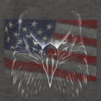 American Eagle Sketch Art Vector Backpack