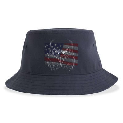 American Eagle Sketch Art Sustainable Bucket Hat