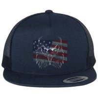 American Eagle Sketch Art Flatbill Hat