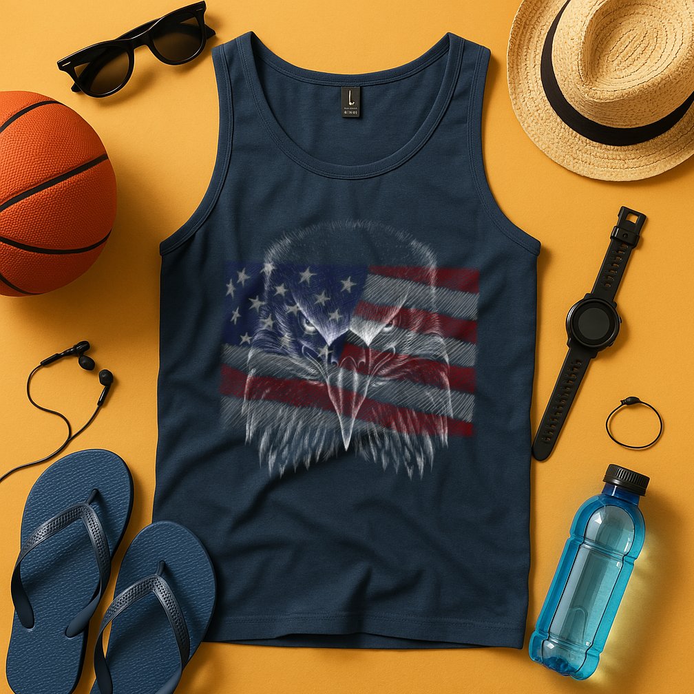 American Eagle Sketch Art Tank Top