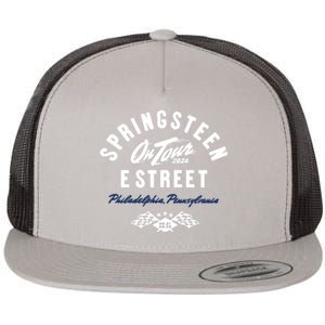 And E Street Band In Philadelphia Pa On Aug 2123 2024 Flat Bill Trucker Hat