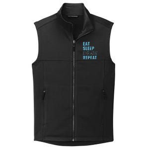 Artist Eat Sleep Draw Repeat Art Drawing Gift Collective Smooth Fleece Vest