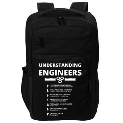 Awesome Engineering S Understanding Engineers Funny Sarcastic Engineering Gift Impact Tech Backpack