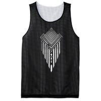 African Ethiopian Silver Metal Geometric Pattern Mesh Reversible Basketball Jersey Tank