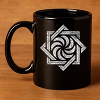 Armenian Eternity Sign Arevakhach Armenia Sun Cross Symbol 11oz C Handle Ceramic Mug