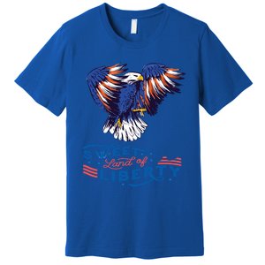 American Eagle Sweet Land Of Liberty 4th July Usa Gift Premium T-Shirt