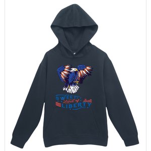 American Eagle Sweet Land Of Liberty 4th July Usa Gift Urban Pullover Hoodie