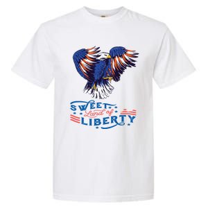 American Eagle Sweet Land Of Liberty 4th July Usa Gift Garment-Dyed Heavyweight T-Shirt