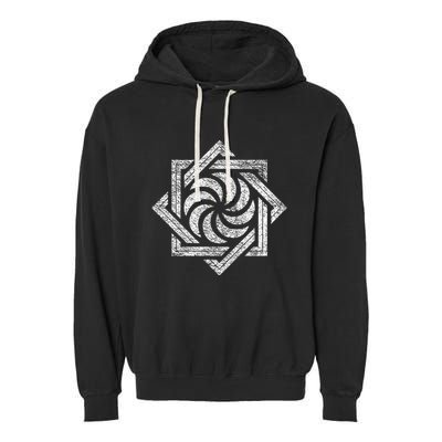 Armenian Eternity Sign Arevakhach Armenia Sun Cross Symbol Garment-Dyed Fleece Hoodie