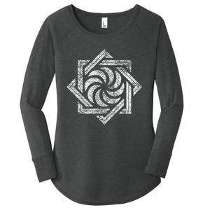 Armenian Eternity Sign Arevakhach Armenia Sun Cross Symbol Women's Perfect Tri Tunic Long Sleeve Shirt