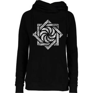 Armenian Eternity Sign Arevakhach Armenia Sun Cross Symbol Womens Funnel Neck Pullover Hood