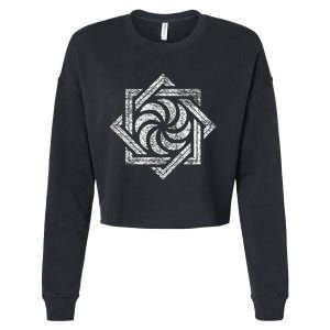 Armenian Eternity Sign Arevakhach Armenia Sun Cross Symbol Cropped Pullover Crew