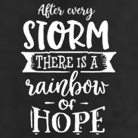 After Every Storm There's Is As Rainbow Of Hope 7 Panel Mesh Trucker Snapback Hat