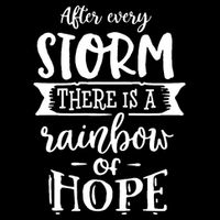 After Every Storm There's Is As Rainbow Of Hope Flexfit Unipanel Trucker Cap