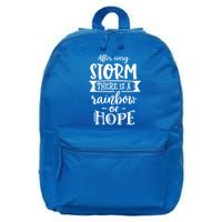After Every Storm There's Is As Rainbow Of Hope 16 in Basic Backpack